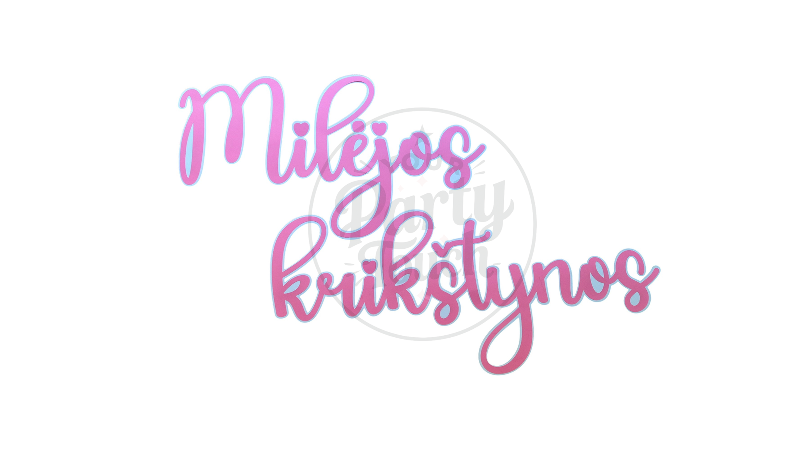 Vardinis užrašas krikštynoms