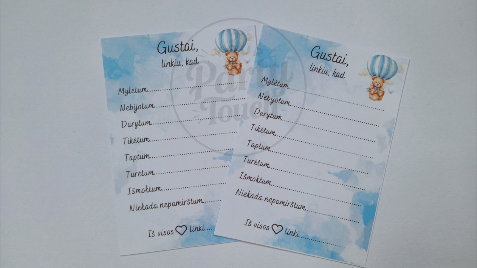 Vardinis užrašas debesėlis krik