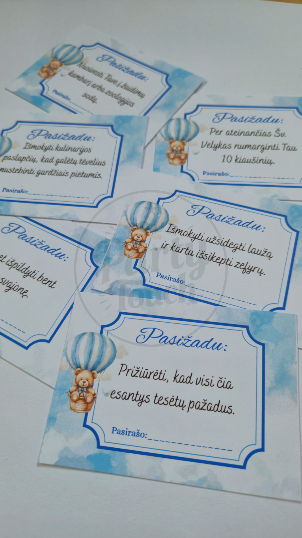 Palinkėjimų ir pasižadėjimų kortelės