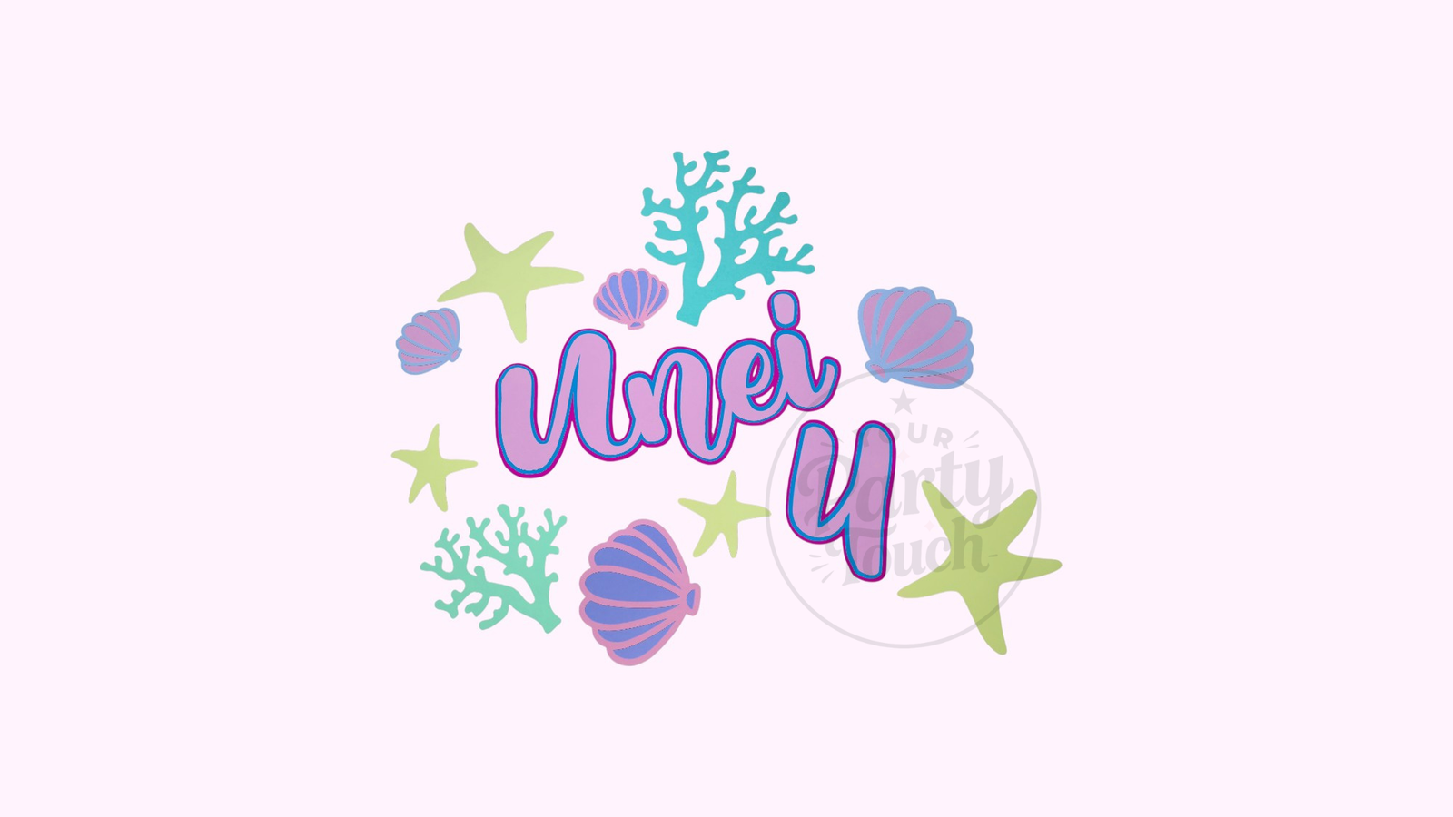 Vardinė dekoracija Vandenyno tema