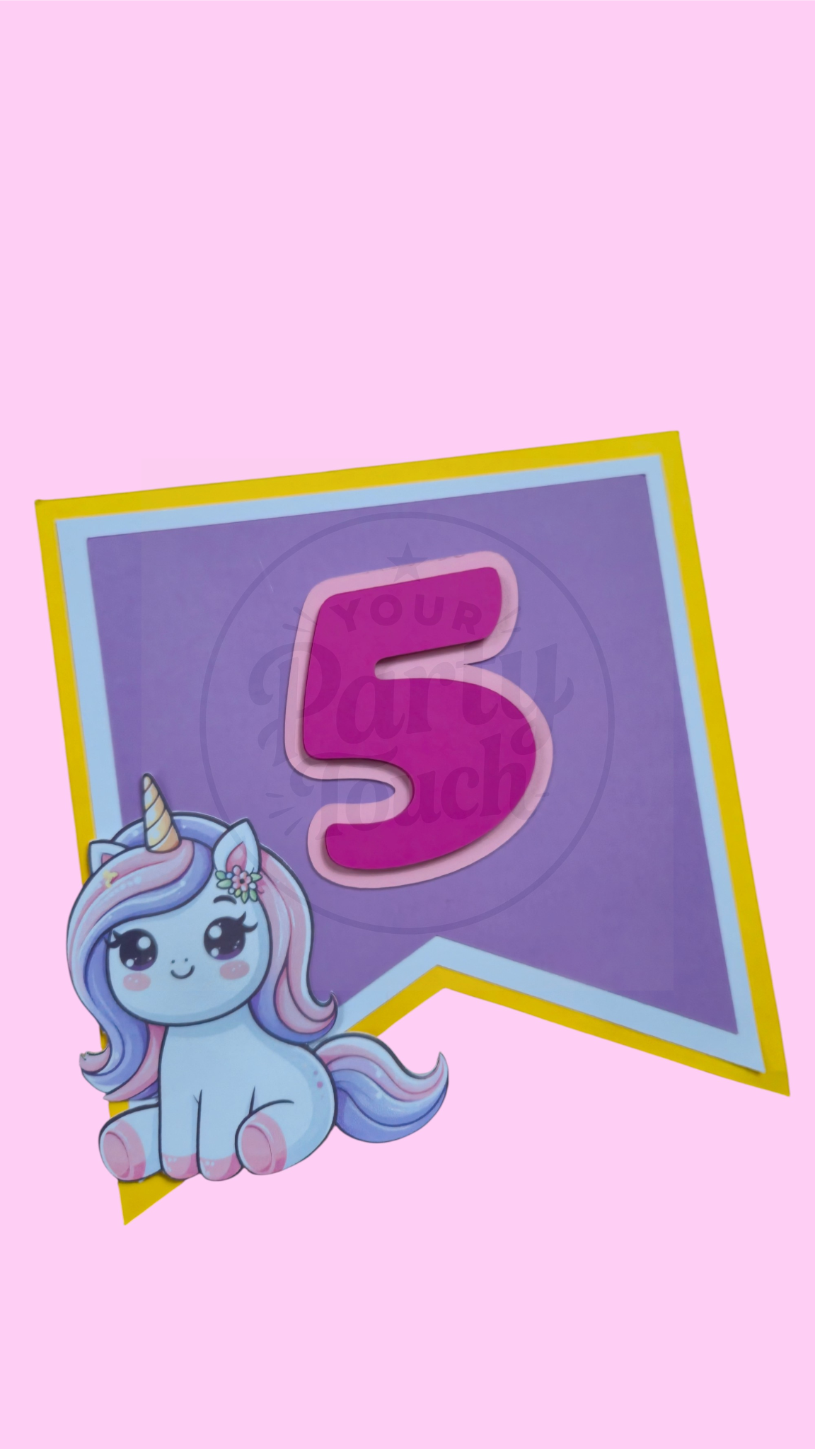 Vardinė girlianda vienaragis